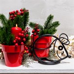 Подставка металлическая для цветов Мышка 14-727 d=10см 14-727 - фото 54581