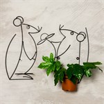 Цветочница кованая на стену Цветочница кованая на стену