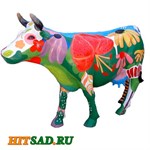 Объемная фигура корова цветная