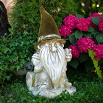 Гном на пеньке FL08404 F08404-BTO - фото 56535