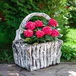 Кашпо для садовых растений Берёзовое лукошко U08584 стеклопластик U08584 - фото 56576