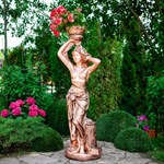 Вазон для цветов Девушка с чашей F03085 - фото 56780 Вазон для цветов Девушка с чашей F03085 - фото 56780