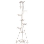 Кованая подставка для 9 цветов 14-109-WG цвет белый 14-109-WG - фото 57526