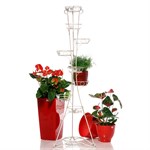 Кованая подставка для 9 цветов 14-109-WG цвет белый 14-109-WG - фото 57528