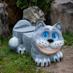 Лавка детская Кот U07982 стеклопластик и дерево U07982 - фото 57896