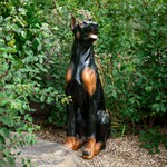 Фигура для сада Доберман F01156