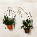 Подставка настенная для одного цветка 15-828 металлическая диаметр 12 см 15-828 - фото 58958