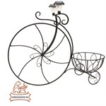 Подставка садовая кованая с фонарями