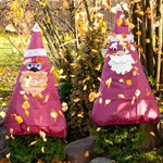 Колпак укрывной Дед Мороз высота 100 см 10002 - фото 59137