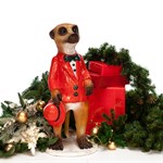 Фигура для сада Сурикат со шляпкой F07656 полистоун h=75 см F07656 - фото 59246