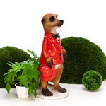 Фигура для сада Сурикат со шляпкой F07656 полистоун h=75 см F07656 - фото 59249