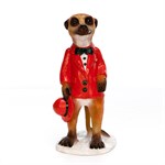 Фигура для сада Сурикат со шляпкой F07656 полистоун h=75 см F07656 - фото 59251