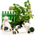 Фигура для сада Корова черно-белая купить