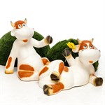 Фигура для сада Корова оранжевая купить