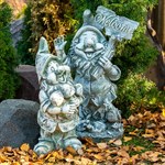 Фигура Гном с табличкой F07770 F07770-BTO - фото 59499