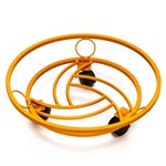 Цветочница кованая на колесиках