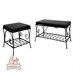 Банкетка с полкой