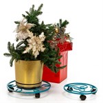 Подставка под цветы на колесиках 12-003 d=30 см 12-003 - фото 59539