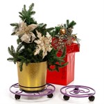 Подставка для цветов на колесах 12-009 d=39 см 12-009 - фото 59550