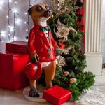 Фигура для сада Сурикат со шляпкой F07656 полистоун h=75 см F07656 - фото 59766