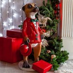 Фигура для сада Сурикат со шляпкой F07656 полистоун h=75 см F07656 - фото 59767