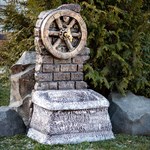 Садовый умывальник "Старое колесо" U08725, высота 93см - фото 60105 Садовый умывальник "Старое колесо" U08725, высота 93см - фото 60105