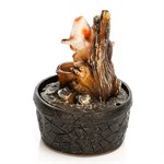 Фонтан декоративный для дома Птички F08513 полистоун, высота 19 см F08513 - фото 61136