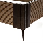 Высокая грядка из ДПК с угловыми кронштейнами 99-724 для дачи 99-724 - фото 61472