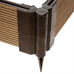 Высокая грядка из ДПК с угловыми кронштейнами 99-724 для дачи 99-724 - фото 61473