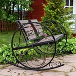 Кованая кресло качалка 881-46 881-46R - фото 61819