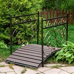 Кованый мостик для сада