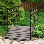 Кованый мостик для дачи