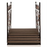 Декоративный мостик для сада разборный 862-26R металл и ДПК 862-26R - фото 62089