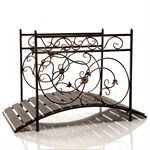 Декоративный мостик для сада разборный 862-26R металл и ДПК 862-26R - фото 62090