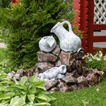 Уличный садовый фонтан