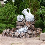 садовый фонтан