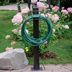 Опора с держателем для садового шланга 54-631 дерево, металл 54-631 - фото 62457