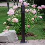 Опора с держателем для садового шланга 54-631 дерево, металл 54-631 - фото 62458