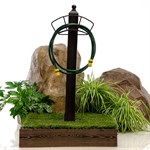 Опора с держателем для садового шланга 54-631 дерево, металл 54-631 - фото 62466