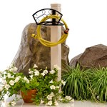 Опора с держателем для садового шланга 54-632 дерево, металл 54-632 - фото 62491