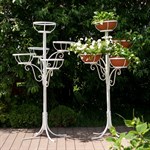 Цветочная стойка на 5 кашпо садово-парковая 53-804-W металл h=202см 53-804-W - фото 62556