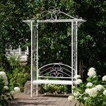 Арка разборная со скамейкой 863-50R высота 262 см цв.белый 863-50R - фото 62827