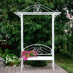 Арка разборная со скамейкой 863-50R высота 262 см цв.белый 863-50R - фото 62830