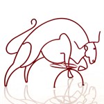 Цветочница кованая Бык 12-105