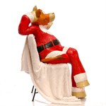 Фигура Корова Новогодняя красная