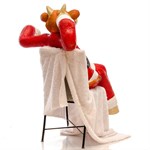 Фигура Корова из стеклопластика Красный