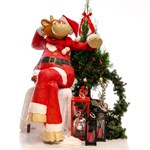 Фигура рекламная новогодняя Корова в красном