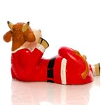 Фигура из полистоуна Корова цв.красный