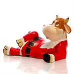 Садовая Фигура Корова новогодняя