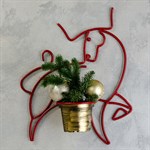 Настенная подставка бык